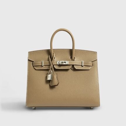 Hermès Birkin 25 Epsom Etoupe Sellier Palladium Hardware