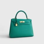 Hermès Kelly 28 Epsom Vert Jade Sellier Gold Hardware