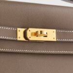 Hermès Kelly Elan 27 Veau Madame Etoupe Gold Hardware - Image 6