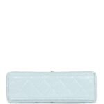 Chanel Small Kelly Shopper Light Blue Shiny Aged Calfskin Brushed Gold Hardware - Image 3