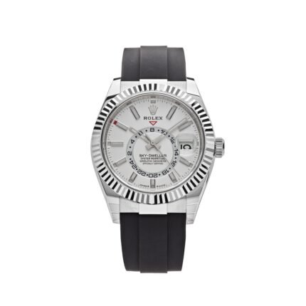 Rolex Sky-Dweller 336239 White Gold White Dial Oysterflex