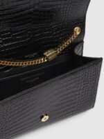 Saint Laurent Medium Kate Tassel Chain Bag In Black Crocodile Em - Image 4