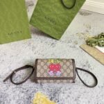 GUCCI Cherry Print Mini Bag In Beige - Image 2