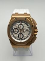 Audemars Piguet Royal Oak Offshore 26408OR.OO.A010CA.01.99 Chronograph Rose Gold White Dial - Image 4