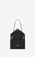 SAINT LAURENT ENVELOPE MEDIUM IN QUILTED GRAIN DE POUDRE EMBOSSED LEATHER - Image 9