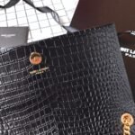 Saint Laurent Medium Kate Tassel Chain Bag In Black Crocodile Em - Image 12