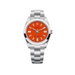 Rolex Oyster Perpetual 36 126000 Stainless Steel Coral Red Dial