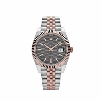 Rolex Datejust 41 126331 Rose Gold Stainless Steel Grey Motif Dial Jubilee (2024)