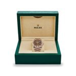 Rolex Day-Date 40 228235 Rose Gold Chocolate Baguette Diamond Dial - Image 7