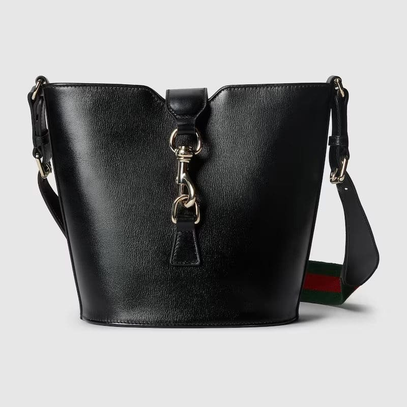 VTAZcPMM-Gucci-Mini-bucket-shoulder-bag-black-leather GUCCI MINI BUCKET SHOULDER BAG(BLACK) - Image 1