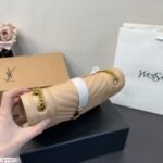 Saint Laurent ENVELOPE MEDIUM IN QUILTED GRAIN DE POUDRE EMBOSSED LEATHER - Image 5