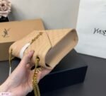 Saint Laurent ENVELOPE MEDIUM IN QUILTED GRAIN DE POUDRE EMBOSSED LEATHER - Image 8