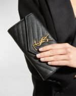 YSL Monogram Large Flap Wallet in Grained Leather - Image 2
