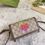 GUCCI Cherry Print Mini Bag In Beige - Image 3