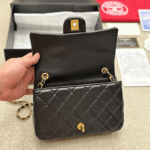 CHANEL SMALL FLAP BAG WITH TOP HANDLE - Image 8