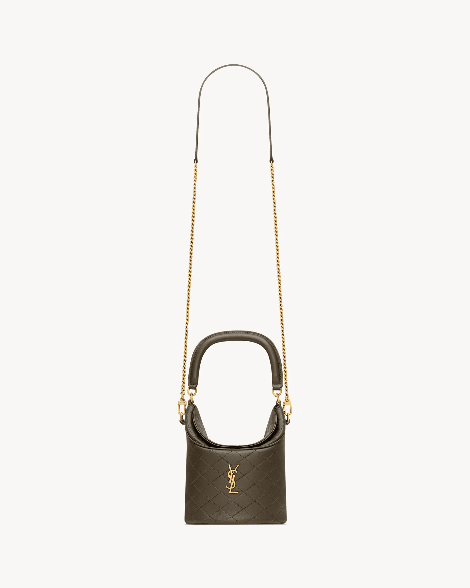 a9070688ef4cadf62a55970845ed58c5 Saint Laurent GABY bucket bag in lambskin - Image 1