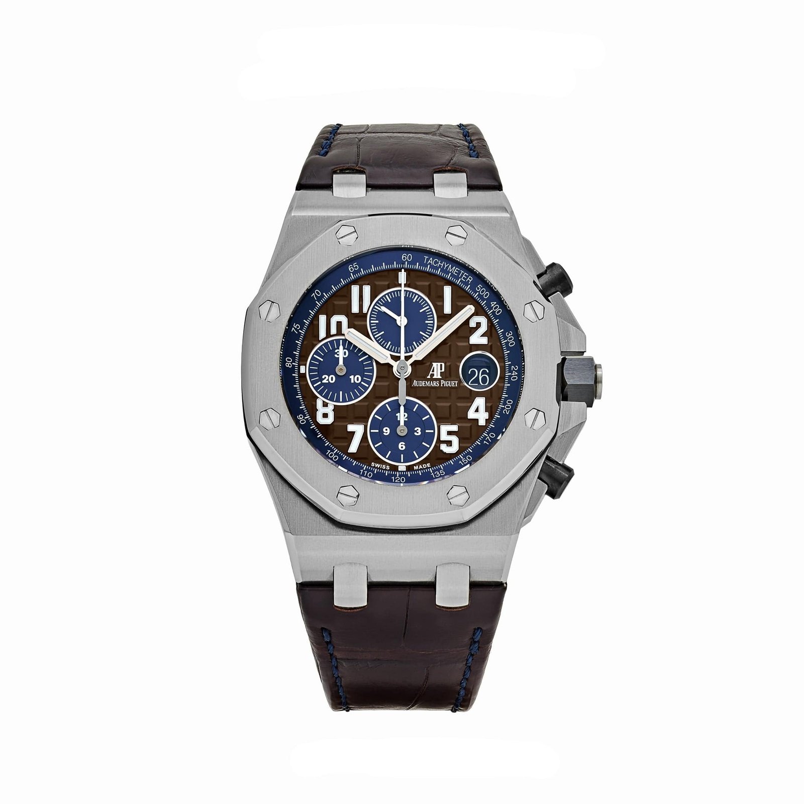 audemars-piguet-royal-oak-offshore-26470st-oo-a099cr-01-a-selfwinding-chronograph-stainless-steel-brown-dial-2022-audemars-piguet-43627873501428 Audemars Piguet Royal Oak Offshore Chronograph 26470ST.OO.A099CR.01.A Selfwinding Stainless Steel Brown Dial - Image 1