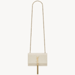 Saint Laurent KATE SMALL TASSEL IN CROCODILE-EMBOSSED LEATHER