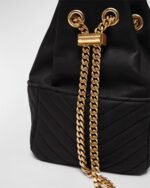 Saint Laurent Joe Mini YSL Bucket Bag with Adjustable Strap in Smooth Leather - Image 4