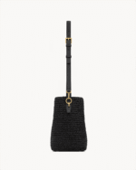 Saint Laurent le 37 in woven raffia and vegetable-tanned leather - Image 4