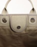 Chanel Deauville Large Gray Tote Bag - Image 7