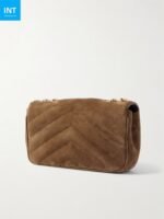 SAINT LAURENT Loulou quilted suede shoulder bag - Image 3