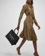 Saint Laurent Rive Gauche Small Tote Bag in Raffia - Image 6