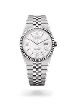 Rolex Land-Dweller Oyster, 40 mm, Oystersteel and white gold M127334