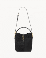Saint Laurent le 37 in woven raffia and vegetable-tanned leather - Image 5