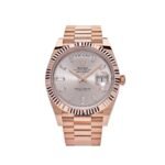 Rolex Day-Date 40 228235 Rose Gold Sundust Diamond Dial