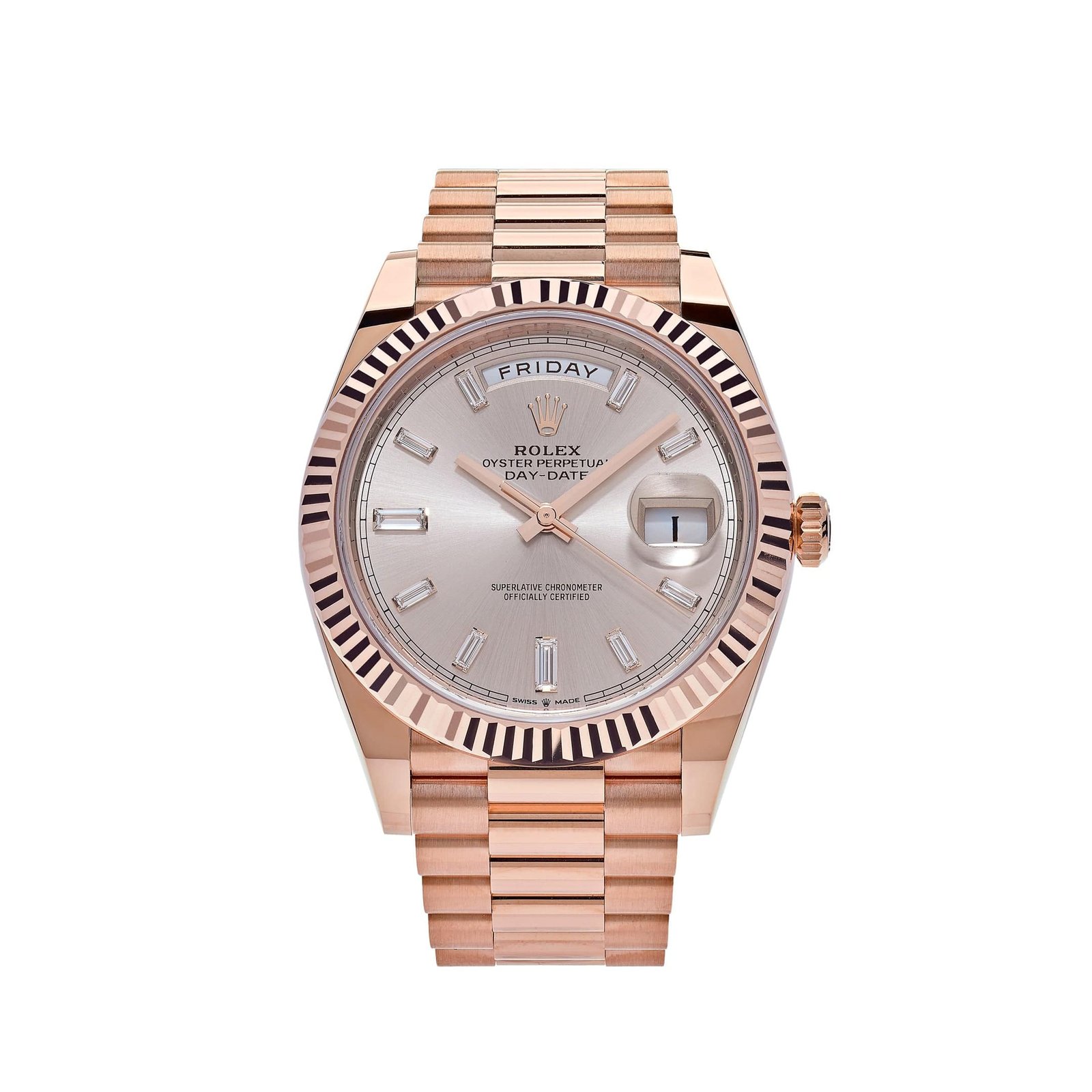 eerZMB39-rolex-day-date-40-everose-gold-sundust-diamond-dial-228235-rolex-40266825662708 Rolex Day-Date 40 228235 Rose Gold Sundust Diamond Dial - Image 1