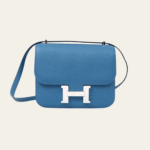 Hermès Bleu Izmir Constance 18 Epsom Palladium Hardware