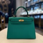 Hermes Vert Jade Kelly 25 Sellier Epsom Gold Hardware - Image 2