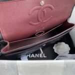 CHANEL CLASSIC HANDBAG Grained Calfskin & Silver Metal - Image 8