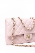 Chanel Medium Classic Double Flap Light Pink Caviar Light Gold Hardware - Image 2