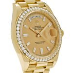 Rolex Day-Date 40 228348RBR Yellow Gold Diamond Bezel Champagne Diamond Dial - Image 3