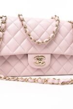 Chanel Medium Classic Double Flap Light Pink Caviar Light Gold Hardware - Image 3