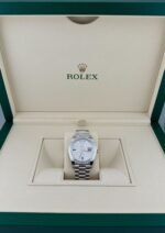 Rolex Day-Date 40 228396TBR Platinum Diamond Bezel Diamond-Paved Sapphire Dial (2024) - Image 2