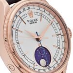 Rolex Cellini 50535 Rose Gold White Dial Moon Phase - Image 4