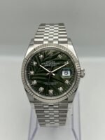 Rolex Datejust 36 126234 White Gold Stainless Steel Palm Motif Diamond Dial Jubilee (2023) - Image 2