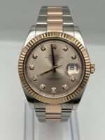 Rolex Datejust 41 126331 Rose Gold Stainless Steel Sundust Diamond Dial (2022) - Image 5
