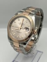 Rolex Datejust 41 126331 Rose Gold Stainless Steel Sundust Diamond Dial (2022) - Image 3