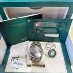 Rolex Datejust 41 126333 Wimbledon Yellow Gold Stainless Steel Slate Dial Jubilee (2020) - Image 12