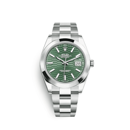 Rolex Datejust 41 126300 Stainless Steel Green Fluted-Motif Dial Oyster (2023)