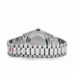 Rolex Day-Date 36 128239 White Gold Pink Opal Diamond Roman Numerals Dial - Image 7