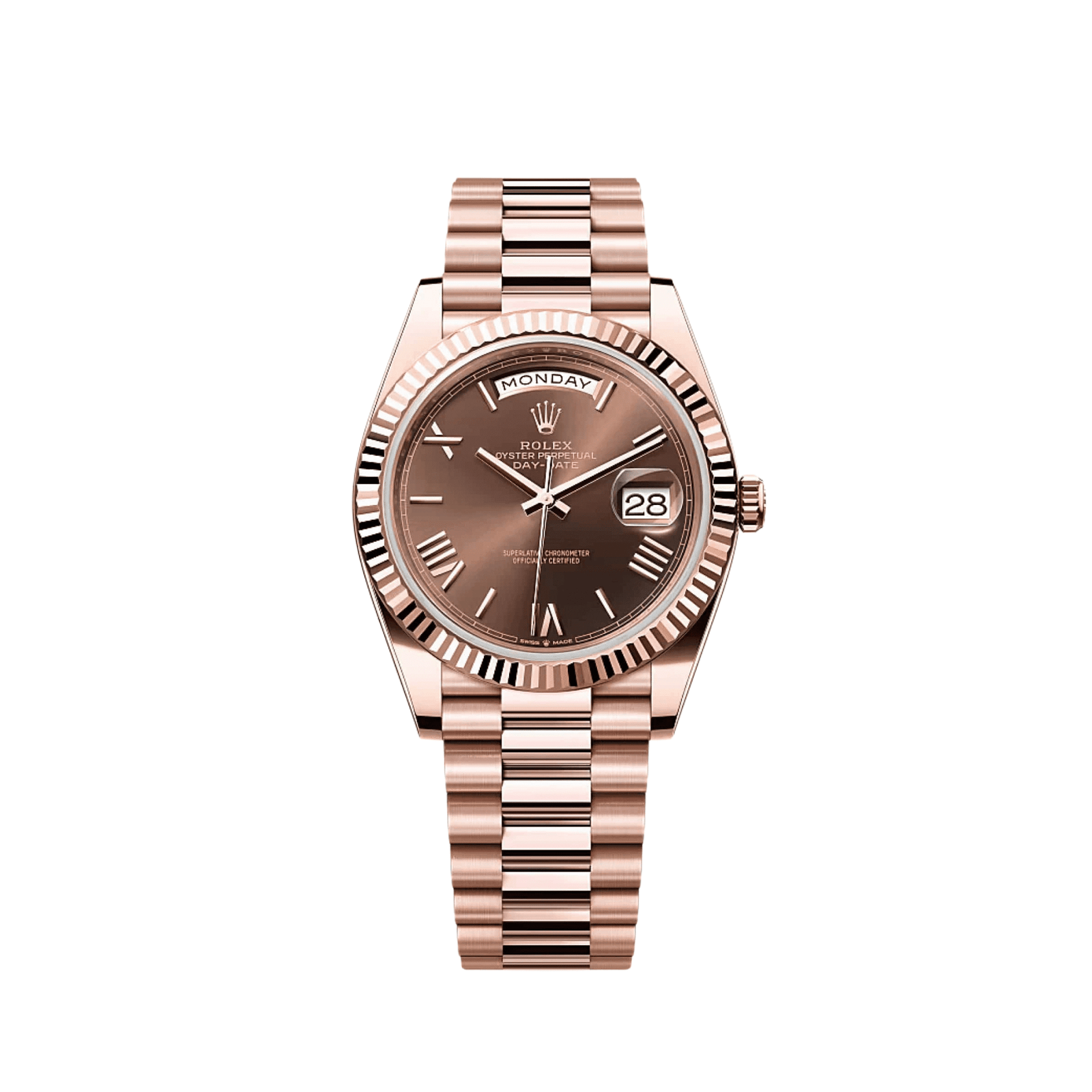 rolex-day-date-228235-rose-gold-chocolate-roman-dial-2024-rolex-1160932341 Rolex Day-Date 40 228235 Rose Gold Chocolate Roman Dial (2024) - Image 1