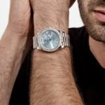 Rolex Day-Date 40 228396TBR Platinum Diamond Bezel Ice Blue Diamond Dial (2017) - Image 3