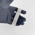Rolex Day-Date 40 228396TBR Platinum Diamond Bezel Ice Blue Diamond Dial (2023) - Image 11