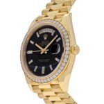 Rolex Day-Date 40 228348RBR Yellow Gold Diamond Bezel Black Onyx Dial (2025) - Image 3