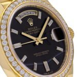 Rolex Day-Date 40 228348RBR Yellow Gold Diamond Bezel Black Onyx Dial (2025) - Image 5